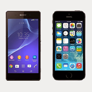 vergelijking-sony-xperia-z2-vs-apple-iphone-5s