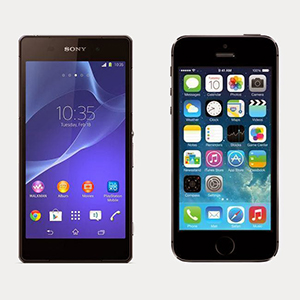vergelijking-sony-xperia-z2-vs-apple-iphone-5s