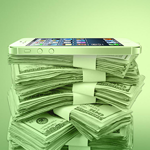 iphone-money-pile
